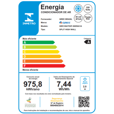 Ar Condicionado Split Hi Wall Gree G-Top Auto Inverter 30.000 Btus Frio 220v R-32