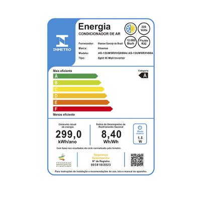 Ar Condicionado Split Hi-Wall Inverter Hisense Wi-Fi 12.000 Btus Quente e Frio 220V R32