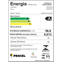 Micro-ondas 32L Agratto AMIC01N Preto 220v - 2