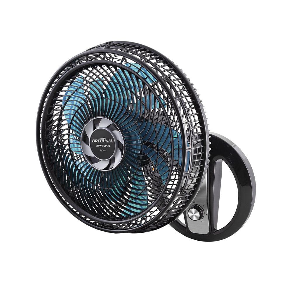 Ventilador 2 em 1 Mesa/Parede Britânia 40cm BVT491 Maxx Force Preto 220V - 6