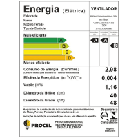Ventilador de Coluna Britânia 40cm BVT450 Maxx Force Turbo Preto 220V - 4