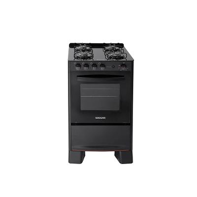 Fogão de Piso Mesa de Vidro Suggar Cook Glass FGVCG410PT 4 Bocas Preto Bivolt