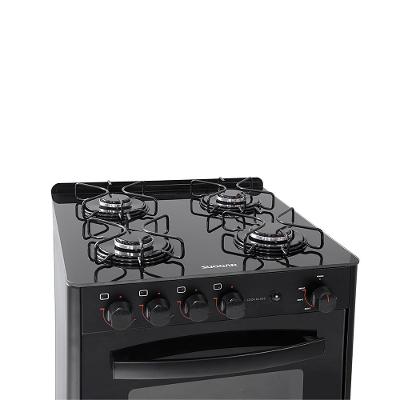 Fogão de Piso Mesa de Vidro Suggar Cook Glass FGVCG410PT 4 Bocas Preto Bivolt