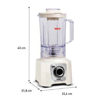 Liquidificador Power Max Arno 1400w LN64 Marfim 220V