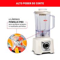 Liquidificador Power Max Arno 1400w LN64 Marfim 220V - 6