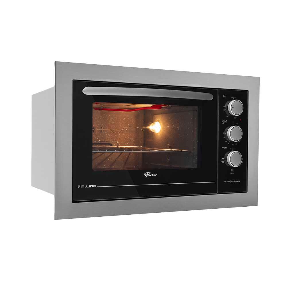 Forno Elétrico Fischer Fit Line Embutir 48 Litros Inox 127v - 2