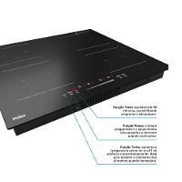 Cooktop De Indução Philco PCTQ1 4 Bocas Função Turbo Display Digital Painel Touch Preto 220v - 5