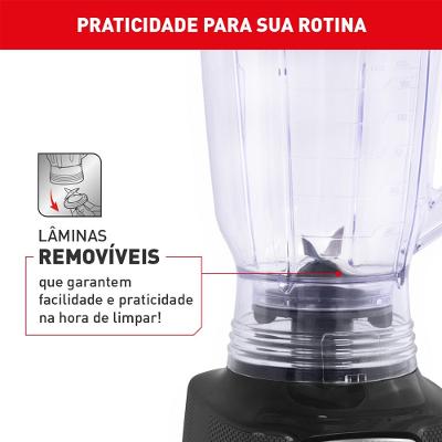 Liquidificador Power Mix Arno 700w LQ35 Preto 127V
