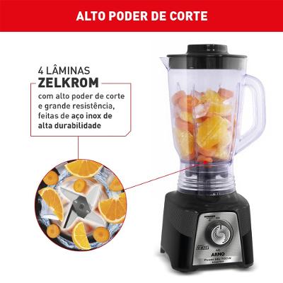 Liquidificador Power Mix Arno 700w LQ35 Preto 220V