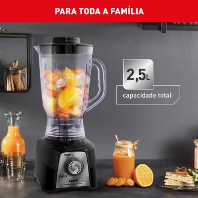 Liquidificador Power Mix Arno 700w LQ35 Preto 220V
