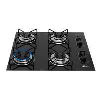 Cooktop 4 Bocas Fit Line Fischer Preto Bivolt - 1