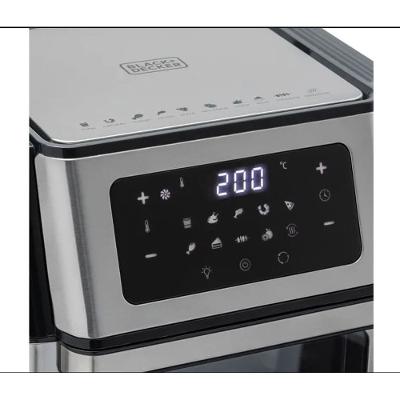 Fritadeira Air Fryer Black Decker 12 Litros AFO12G Preto E Inox 127v