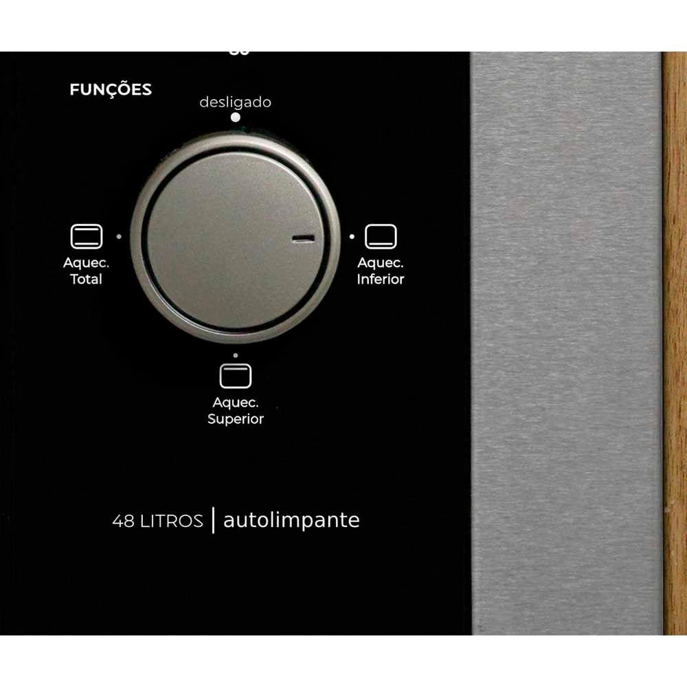 Forno Elétrico Fischer Fit Line Embutir 48 Litros Inox 220v - 5