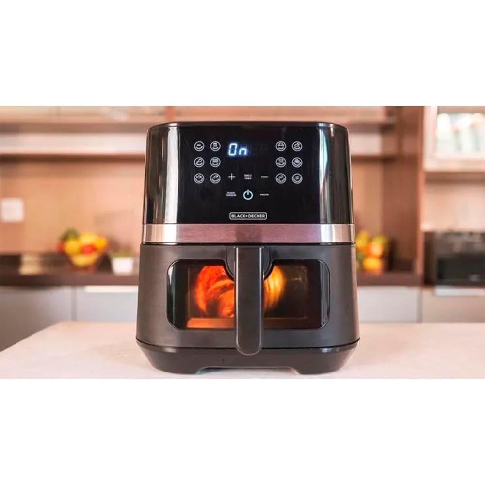 Fritadeira Air Fryer Black Decker 7 Litros AFDLG Preta E Inox 127v - 3