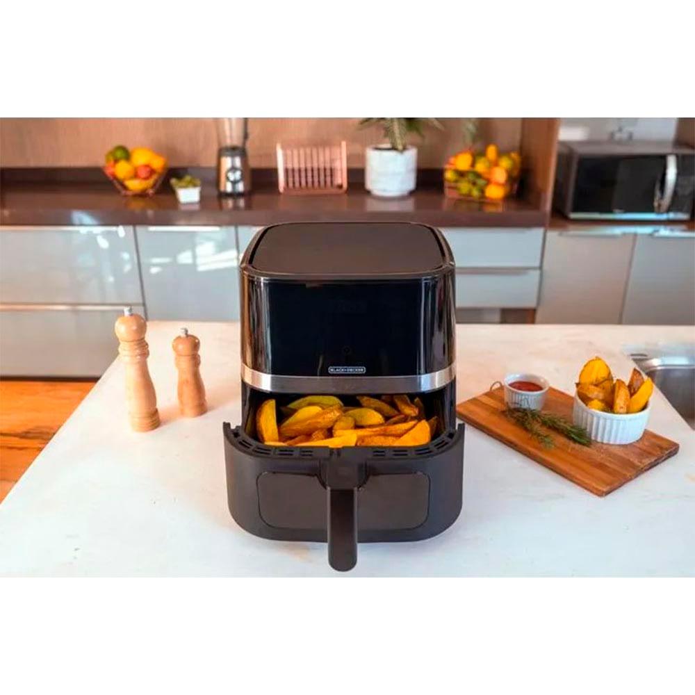 Fritadeira Air Fryer Black Decker 7 Litros AFDLG Preta E Inox 127v - 4