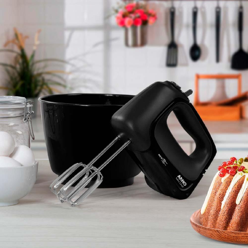Batedeira Mini Chef Portátil Arno HM01 Preto 127v - 4