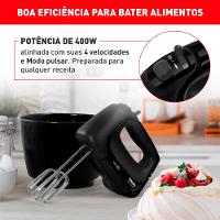 Batedeira Mini Chef Portátil Arno HM01 Preto 127v - 5