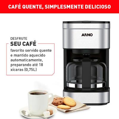 Cafeteira Elétrica Arno Preferita CFPF Inox 127v