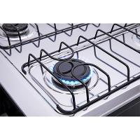 Fogão De Piso Atlas Coliseum Plus 4 Bocas Com Mesa Inox Preto Bivolt - 6