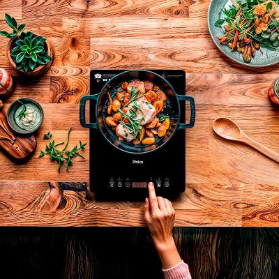 Cooktop De Indução Portátil 1 Boca Philco PCT10A Display Digital Painel Touch Preto 220v