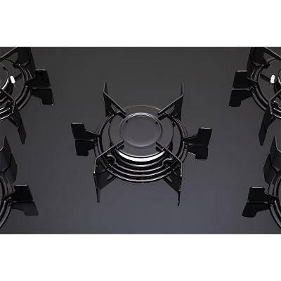 Fogão De Piso Atlas Monaco Top Glass 5 Bocas Mesa De Vidro Forno 86,5 Litros Preto Bivolt