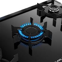 Fogão De Piso Atlas Monaco Top Glass 5 Bocas Mesa De Vidro Forno 86,5 Litros Preto Bivolt - 6