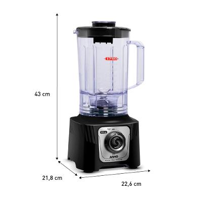 Liquidificador  Power Max Arno 1400w LN65 Preto 220V