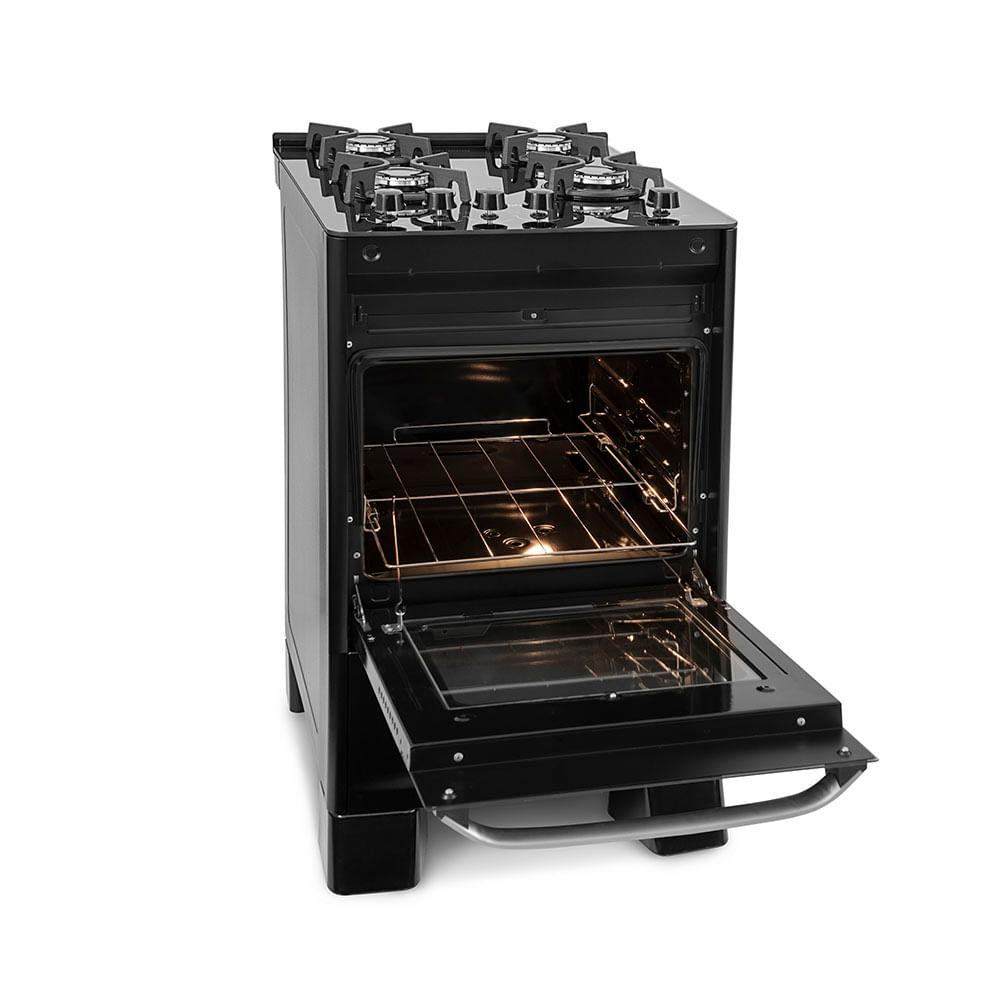 Fogão De Piso Mesa De Vidro Suggar Best Glass FGVBG410PT 4 Bocas Preto Bivolt - 7