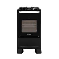 Fogão De Piso Mesa De Vidro Suggar Best Glass FGVBG410PT 4 Bocas Preto Bivolt - 1