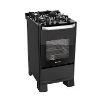 Fogão De Piso Mesa De Vidro Suggar Best Glass FGVBG410PT 4 Bocas Preto Bivolt - 2