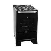 Fogão De Piso Mesa De Vidro Suggar Best Glass FGVBG410PT 4 Bocas Preto Bivolt - 3