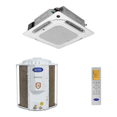 Ar Condicionado Split Cassete Inverter Carrier 4 vias 36.000 Btus Frio 220v R-32