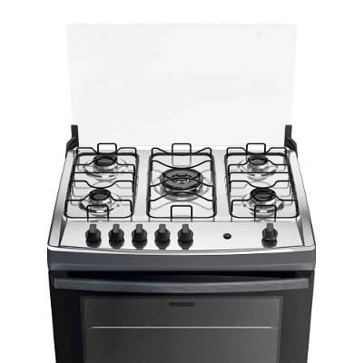 Fogão De Piso 5 Bocas Supreme Titanium Dako Com Mesa Inox Forno 100 Litros Bivolt