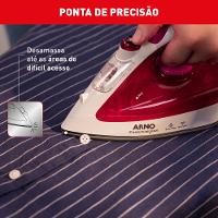 Ferro de Passar a Vapor EssentialGliss Arno FMQ Rosa e Branco 220V - 8
