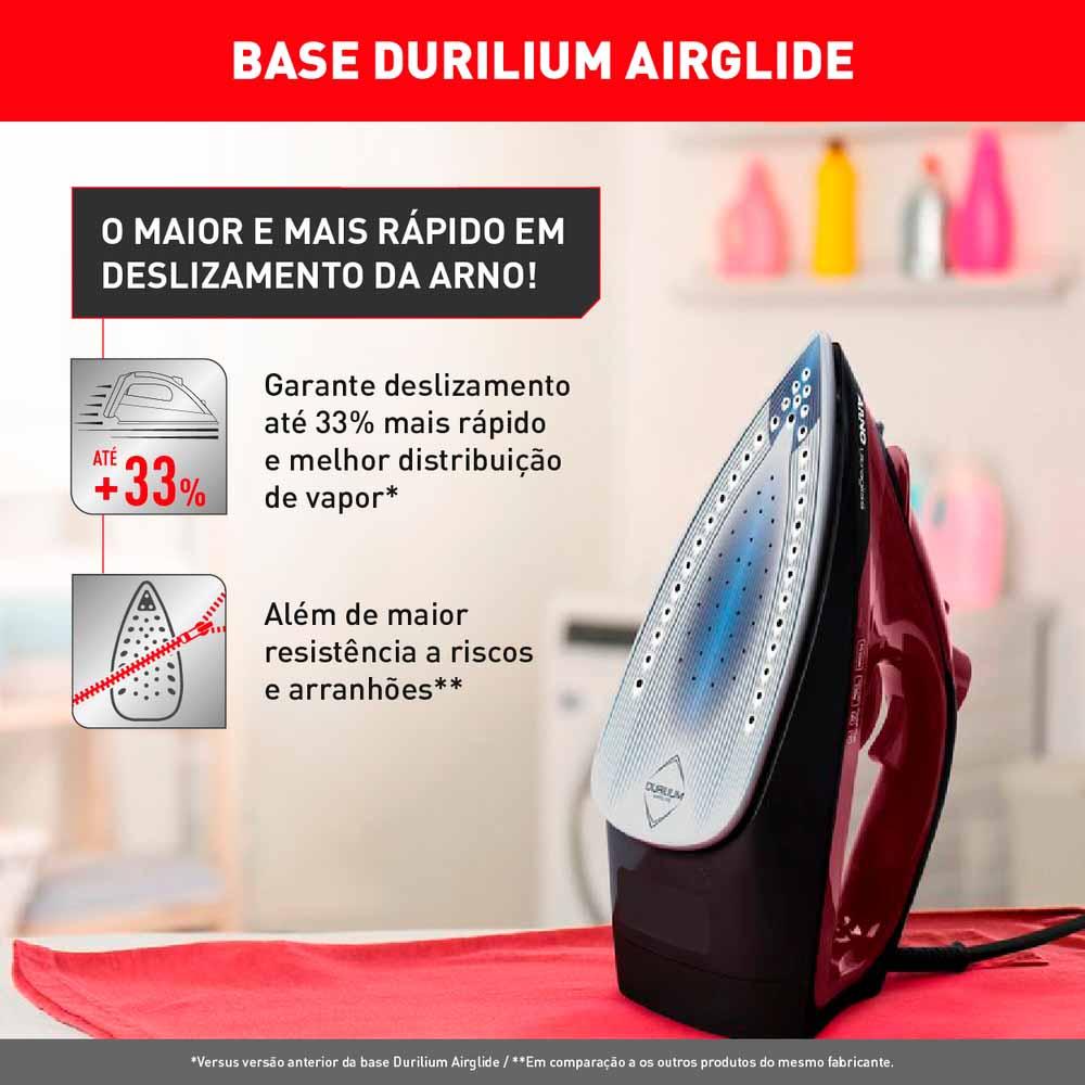 Ferro De Passar a Vapor Ultragliss Arno FMV Vinho 220V - 8