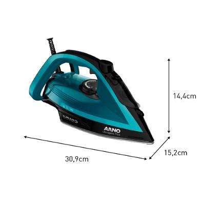 Ferro De Passar a Vapor Ultragliss Arno FMY Azul 220V