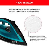 Ferro De Passar a Vapor Ultragliss Arno FMY Azul 220V - 9
