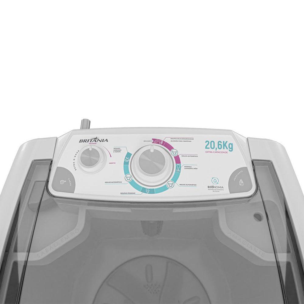 Máquina de Lavar Semi Automática 20Kg Britânia BLR04 Branca 127v - 1
