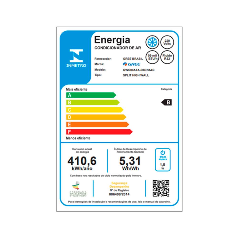Ar Condicionado Split Hi Wall Inverter G-Clima Gree 9.000 Btus Frio 220v R-32 - 5