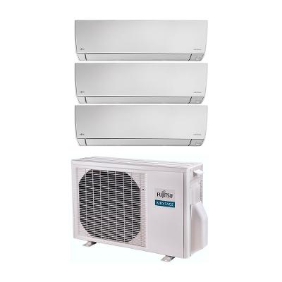 Ar Condicionado Tri Split Fujitsu Inverter Airstage Premium 24.000 Btus (2x Hi Wall 12k + Hi Wall 9k) Quente e Frio 220v