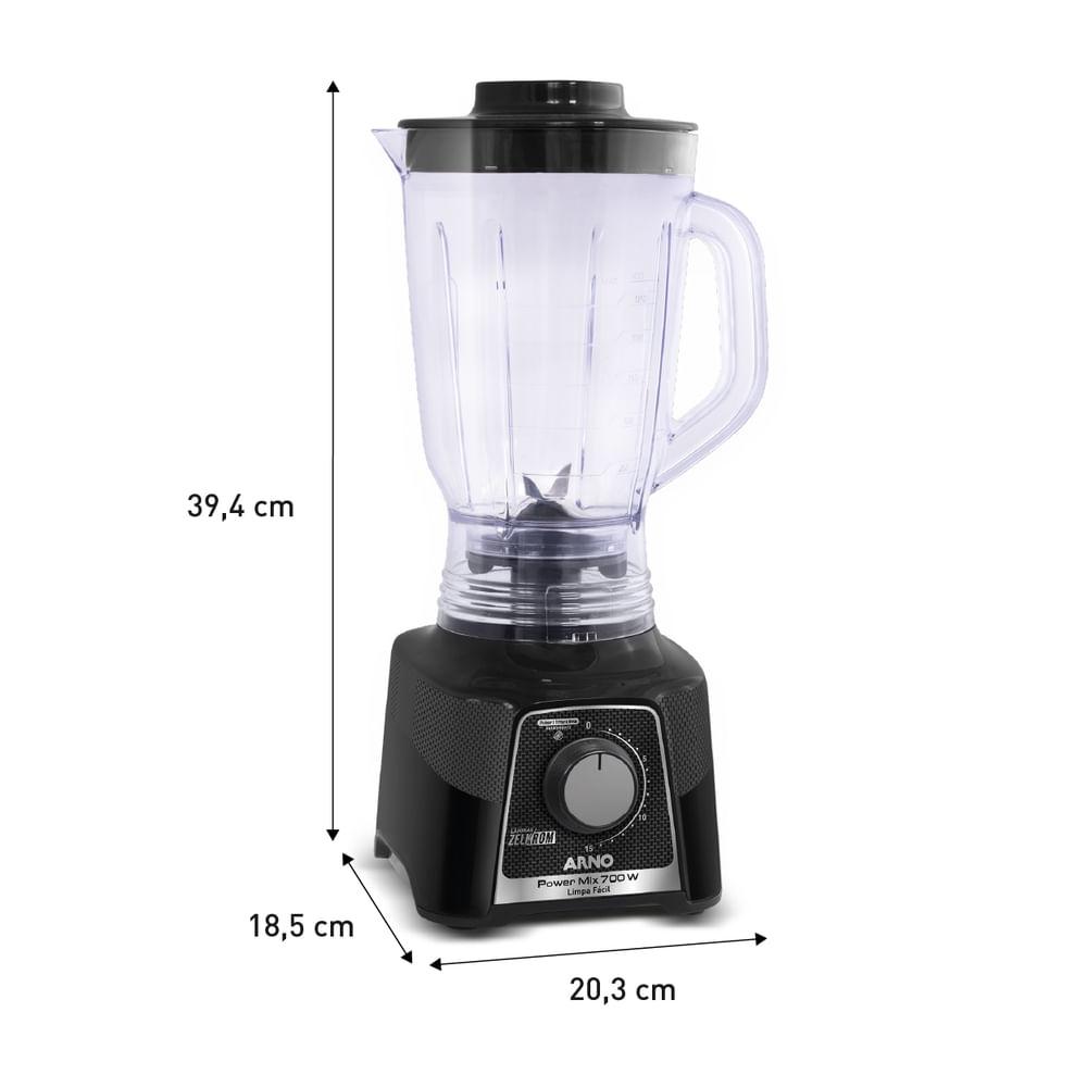 Liquidificador Powermix Arno 700w  LQ33 Preto 220v - 3