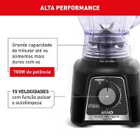Liquidificador Powermix Arno 700w  LQ33 Preto 220v