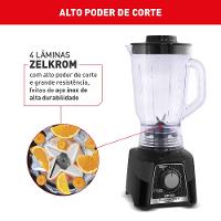 Liquidificador Powermix Arno 700w  LQ33 Preto 220v - 6