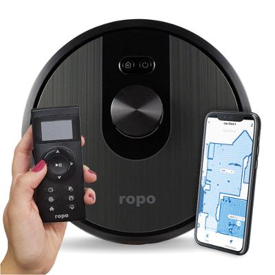 Aspirador de Pó Robô Glass 4 Ropo Preto Bivolt