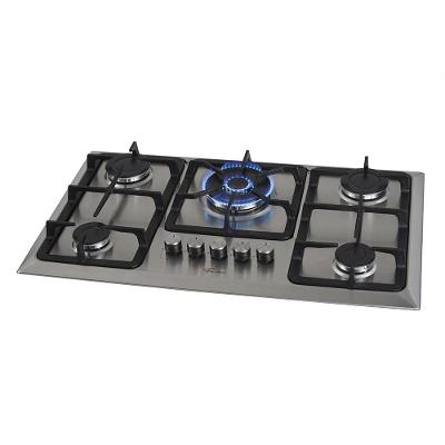 Cooktop 5 Bocas Fischer Infinity Trempe De Ferro Tripla Chama à Gás Mesa Inox Bivolt