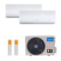 Ar Condicionado Multi Split Midea Inverter Free Match 18.000 Btus ( 2x Hi Wall 12.000) Quente e Frio 220v - 1