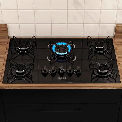 Cooktop 5 Bocas Essencial Itatiaia Mesa De Vidro à Gás Bivolt Preto