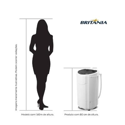 Centrifuga De Roupas 15kg Britânia Timer Programável BCE15A Branca 220v