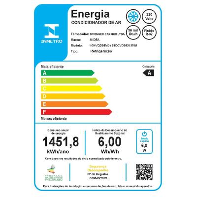 Ar Condicionado Split Cassete Inverter 4 Vias Wi-Fi Midea 36.000 Btus 220v Frio R32