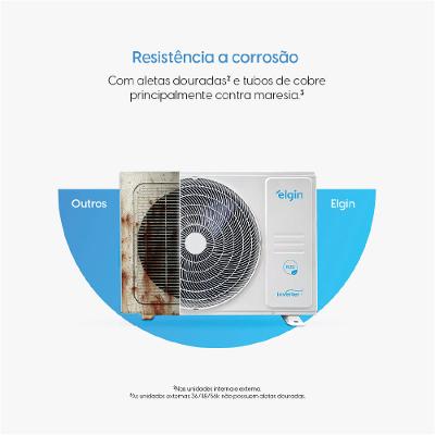 Ar Condicionado Cassete Eco Inverter Elgin  4 vias 24.000 Btus Quente e Frio 220V R-32